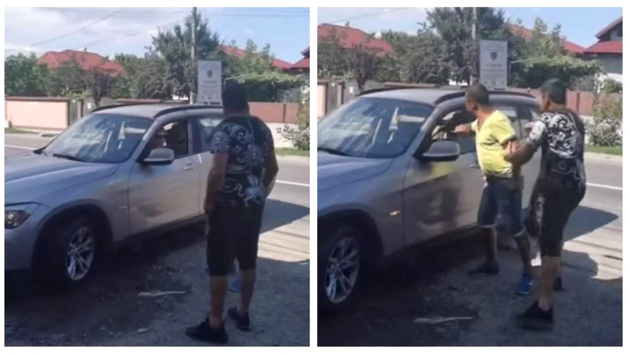 VIDEO | Scene șocante în parcarea unui magazin! O femeie a fost amenințată de un bărbat înarmat cu un cuțit