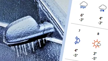 Ninsoare, ploaie cu gheață și ger crâncen în București. Ce ne așteaptă în decembrie 2025, potrivit meteorologilor Accuweather