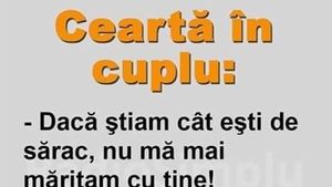 BANCUL ZILEI | Ceartă în cuplu