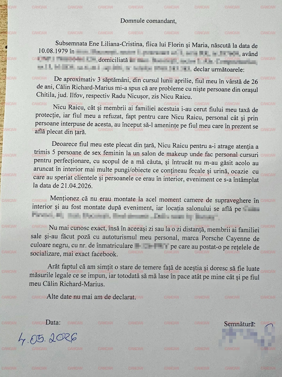 Femeia a apelat la autorități