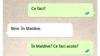 Bancul sfârșitului de săptămână | Sunt în Maldive