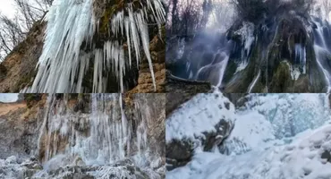 Cascada din Deva care a făcut înconjurul lumii! Minunea naturii care ni s-a arătat în ianuarie