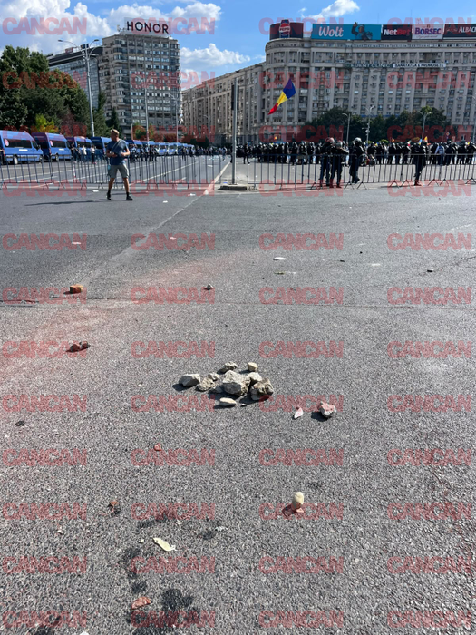 Haos în Piața Victoriei! Jandarmii au intervenit de urgență, iar Guvernul face apel la calm