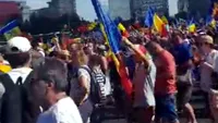 Mitingul diasporei! Reacția jandarmeriei: S-au folosit spray-uri cu piper pentru a ieși din situația de pericol. Nu a fost ordin