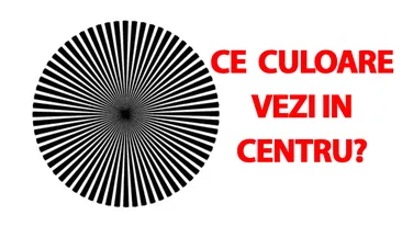Ești sau nu un geniu?! | Ce culoare vezi în centrul acestei imagini?