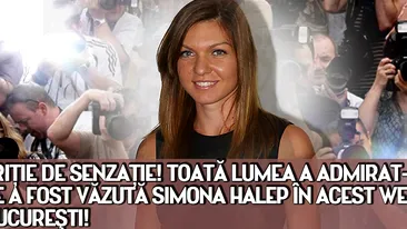 Aparitie de senzatie! Toata lumea a admirat-o! Unde a fost vazuta Simona Halep in acest weekend la bucuresti