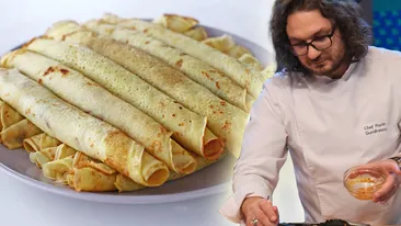 Cea mai tare rețetă de clătite a lui chef Florin Dumitrescu. Ingredientul secret: berea