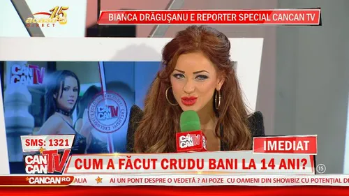 Bianca Drăguşanu e reporter special Cancan TV. Uite cum s-a descurcat roşcata în prima zi de muncă