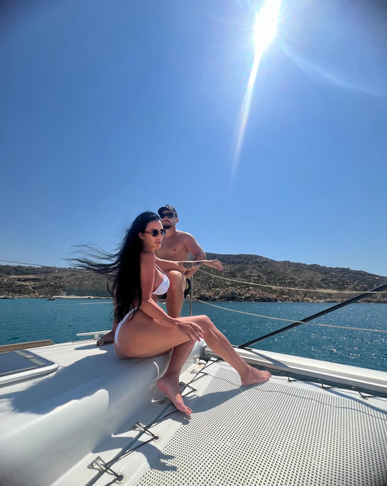 Daniela Crudu și tatăl copiilor ei/ Sursa foto: Instagram