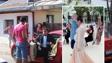 Cum s-a îmbrăcat soția lui Adrian Minune la nunta fiicei sale. Primele imagini cu Karmen în rochie de mireasă. FOTO