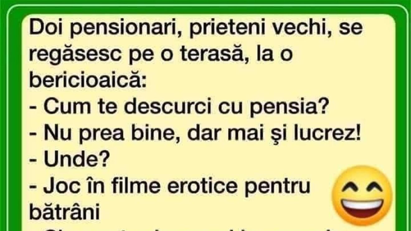 BANC | Doi pensionari, prieteni vechi, se regăsesc pe o terasă