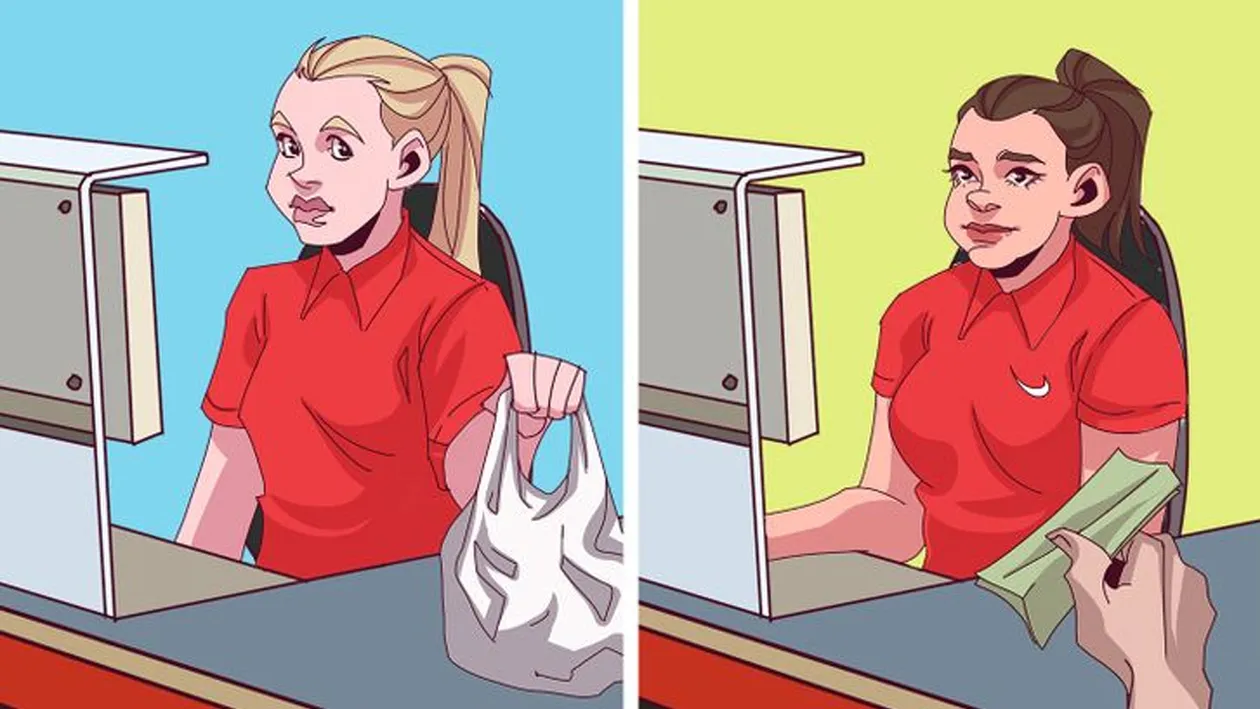 Test IQ cu 10 quiz-uri misterioase | Primul: Una dintre cele 2 casierițe de la Carrefour e bogată. Care?