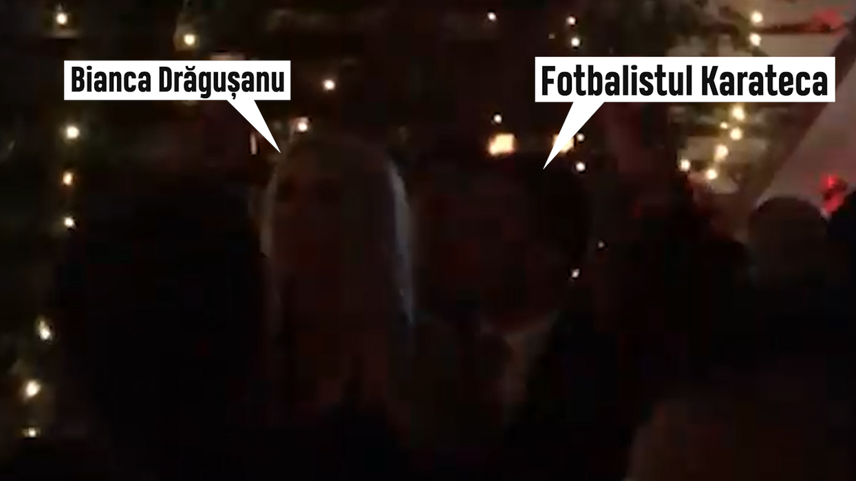 Bianca Drăgușanu a dansat și a băut șampanie alături de fotbalistul-karateka