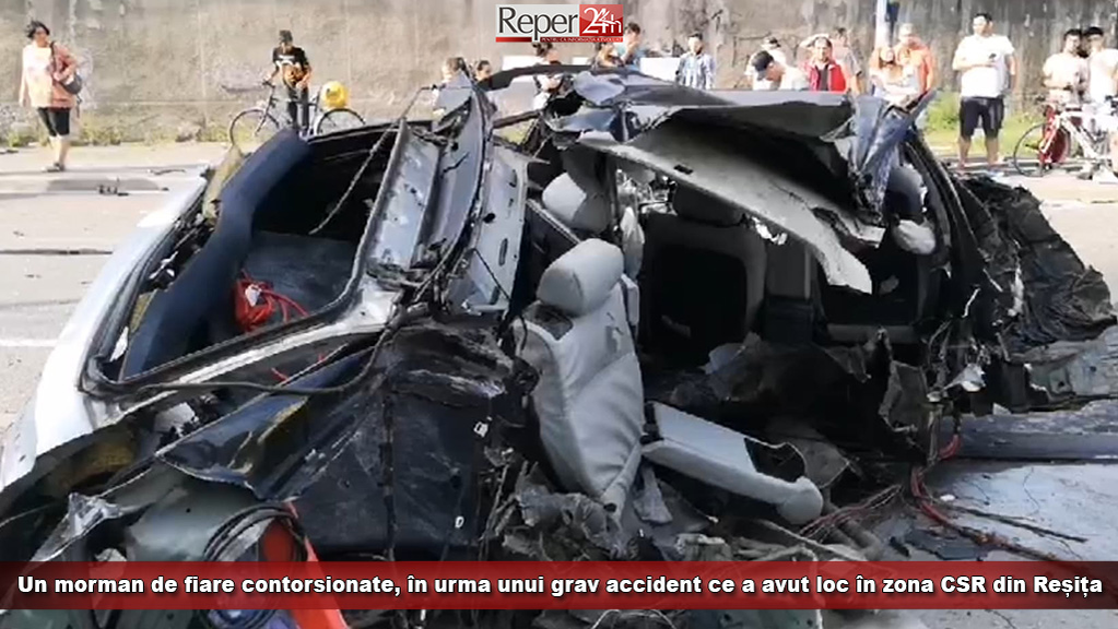 Un mire a provocat un accident înfiorător în Reșița, după ceremonia civilă © reper24.ro