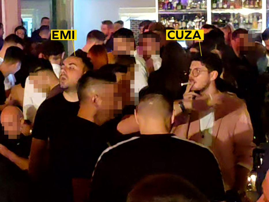 Emi și Cuza, party în club, fără fete / (Sursa: CANCAN.RO)