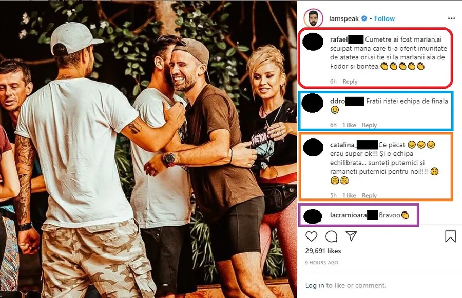 Speak a fost criticat azi-noapte, după ce a făcut o postare despre ediția trecută de la “Asia Express” © Instagram