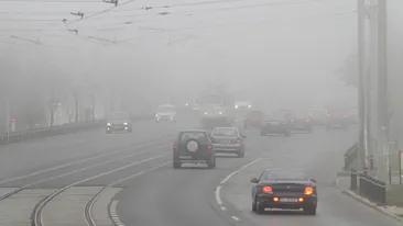 Atenționare ANM: cod galben de ceață pentru 13 județe