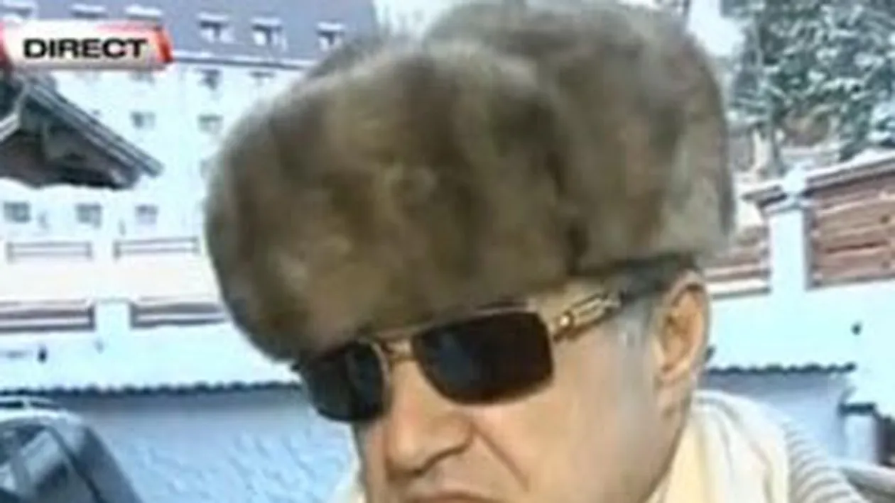 Gigi Becali lanseaza moda cu caciula de astrahan si ochelari de soare! Uite-l cat de tare poate sa arate