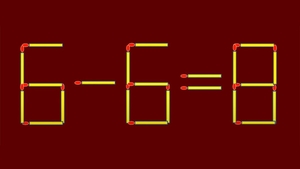 Test de inteligență dificil | Corectați 6-6=8, mutând un singur chibrit!
