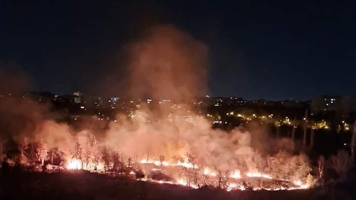 Breaking news! Un nou incendiu puternic în Parcul IOR. Ultimul eveniment asemănător avusese loc în urmă cu o lună