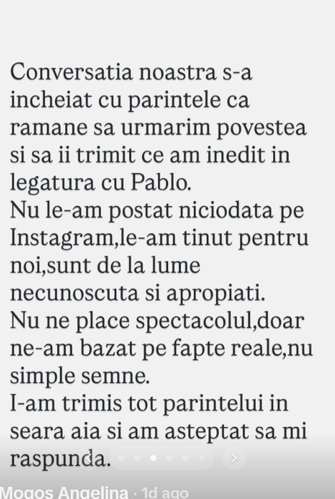 Ce semn ar fi primit Angelina Mogoș după ce a fost la mormântul fiului ei, Pablo: „Ultima săptămână mi-a dat de gândit”