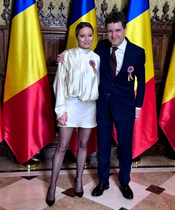 Laura Cosoi alături de Președintele României, Nicușor Dan