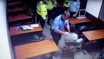 Un bărbat a fost bătut crunt la Secția 16 de Poliție din București! VIDEO