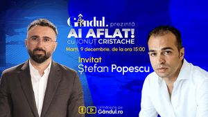 „Ai Aflat! cu Ionuț Cristache” începe marți, 9 decembrie, de la ora 15.00, live pe Gândul. Invitat: Ștefan Popescu