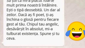 BANCUL ZILEI | „Să știi că mi-a plăcut enorm prima noastră întâlnire”