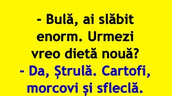 BANC | Dieta lui Bulă cu cartofi, morcovi și sfeclă