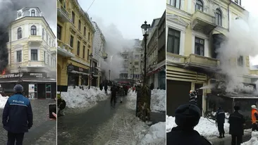 NEBUNIE totala in Centrul Vechi! VIDEO A ars shaormeria Dristor! Reactia incredibila a clientiloor