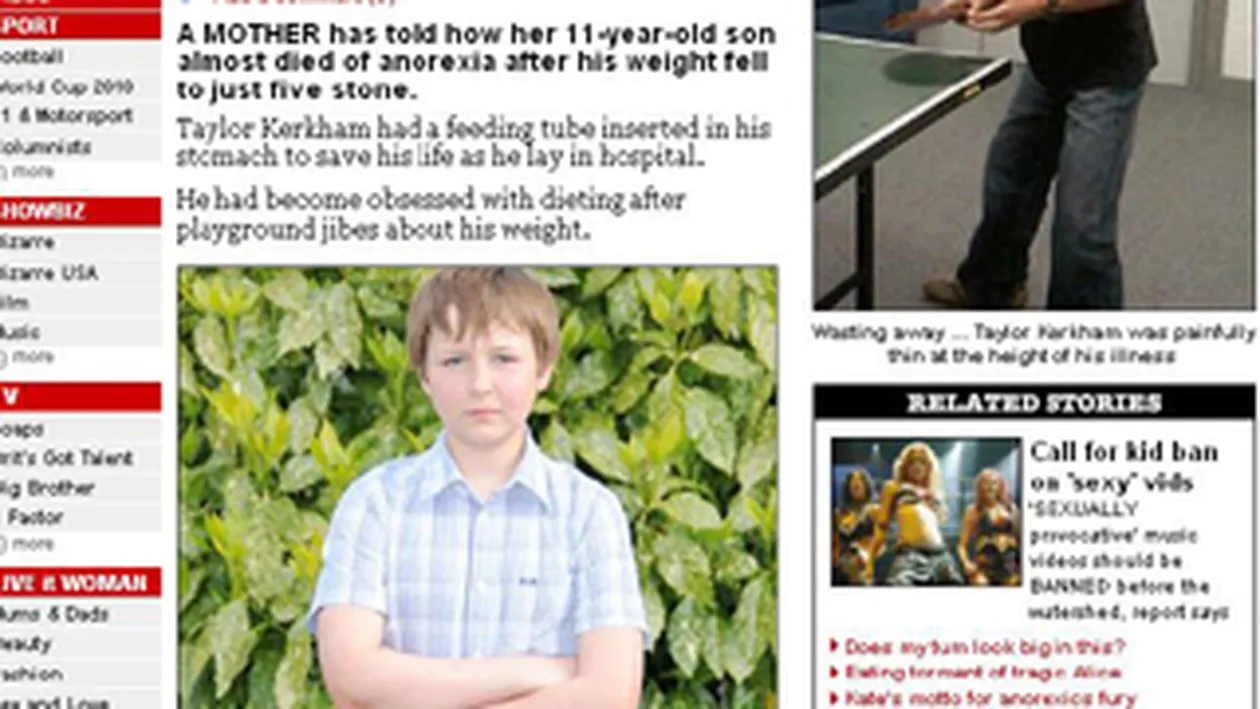 Anorexic la 11 ani: Refuzam sa ma spal! Credeam ca si sapunul are calorii!