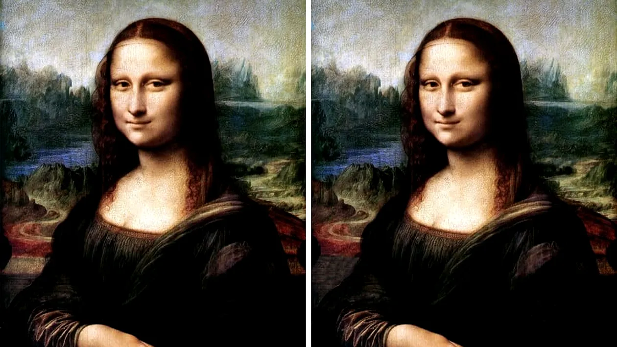 Test de vedere: Câte diferențe vezi între cele două imagini cu Mona Lisa?