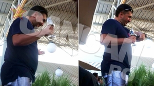 Imagini senzationale cu fabulosul bugetar Misu Pricopsitu! Si-a adus cubaneza la mare si au dansat pe mese intr-un club de fite!