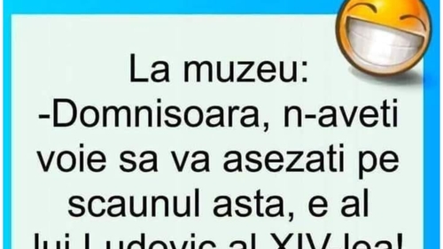 Bancul începutului de săptămână | La muzeu