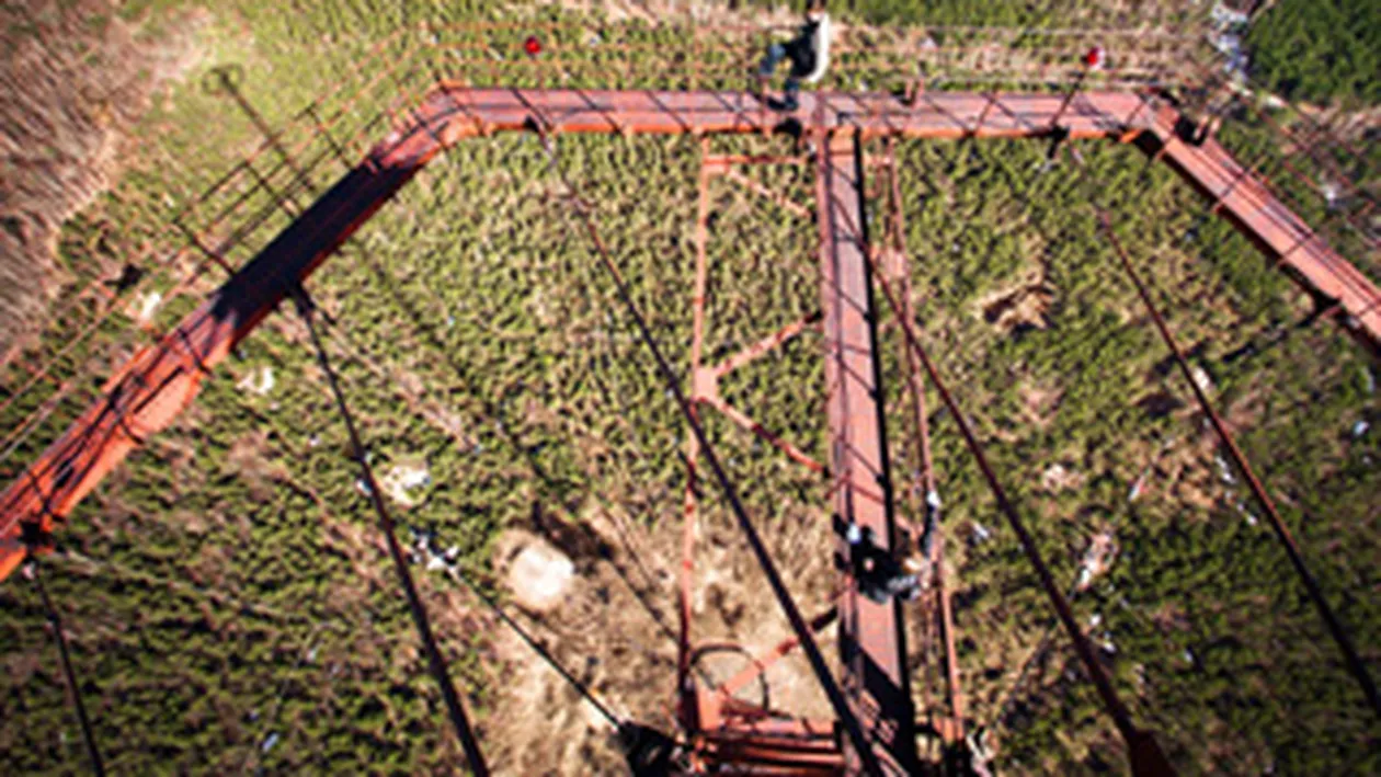 Ce fac niste tineri dependenti de adrenalina! Se cocoata la inaltime de dragul unor fotografii