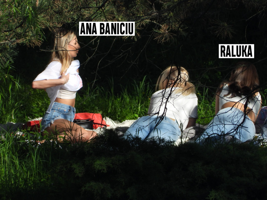 Ana Baniciu și Raluka, imagini interzise minorilor, oferite în parc
