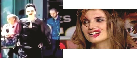 La fel ca Lady Gaga, Iulia şi-a întins rujul pe faţă