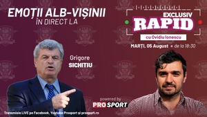 Grigore Sichitiu vine astăzi la "EXCLUSIV RAPID", de la ora 18:30, în direct pe YouTube - ProSport
