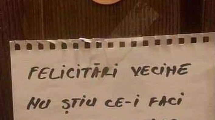 „Nu știu ce-i faci soției, dar...”. Cel mai tare mesaj postat la un avizier dintr-un bloc din București
