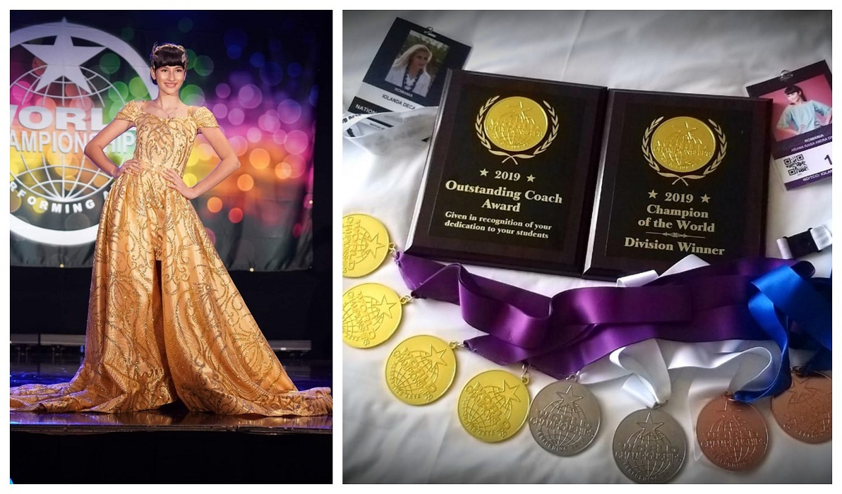 Raisandra, victorioasă la un prestigios concurs de la Hollywood: a luat Placheta de Campion Mondial pe muzică și 8 medalii
