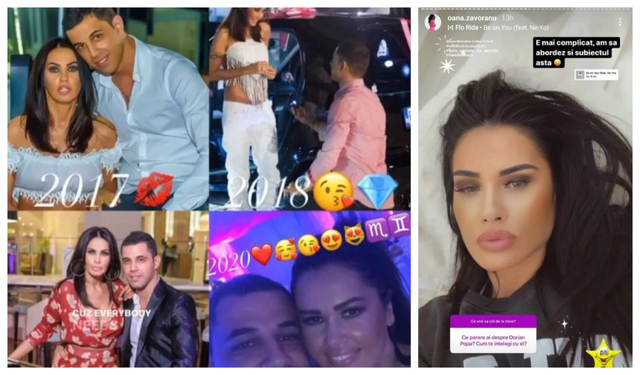 Oana Zăvoranu a publicat un mesaj despre relația pe care o are cu Dorian Popa și a lăsat loc la multe interpretări © Instagram / Instagram Stories
