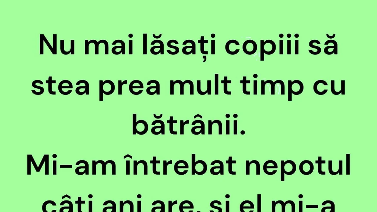 BANCUL ZILEI | Copiii și bătrânii