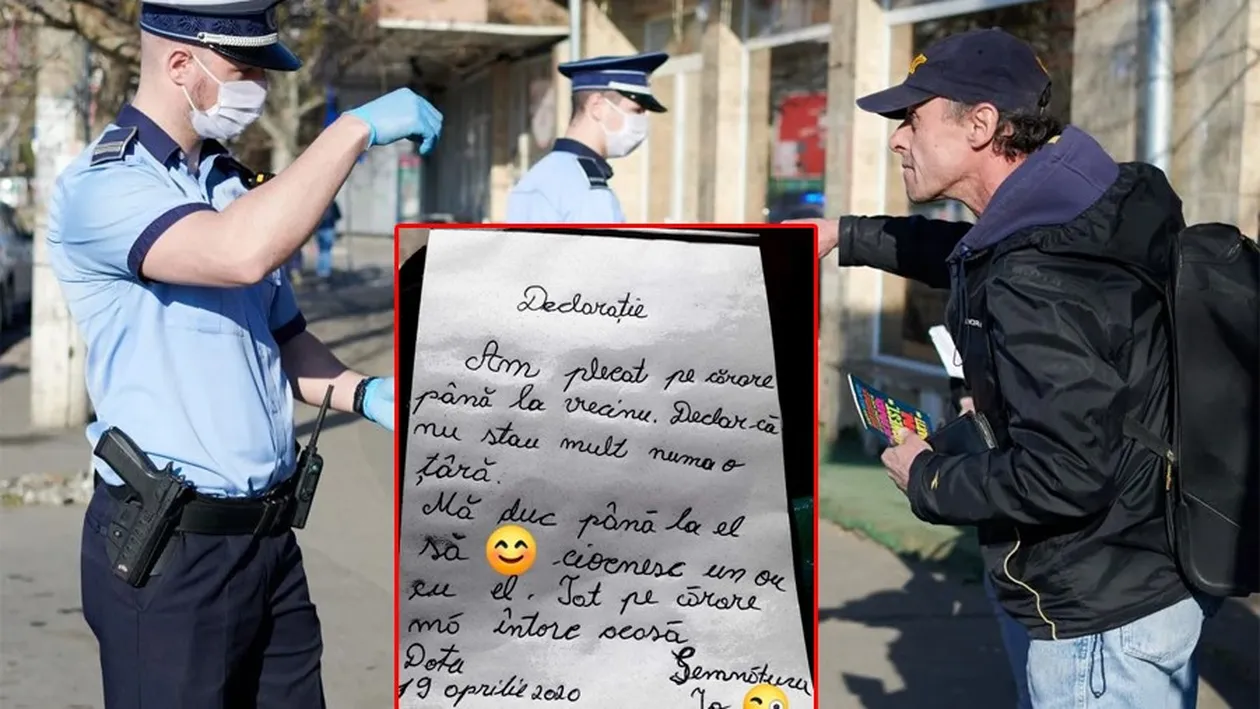 Râzi cu lacrimi! Ce a scris un oltean în declarația pe propria răspundere: Declar că mă duc până la vecinu' să...