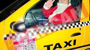 Mos Craciun, taximetrist