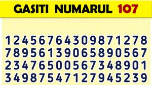 Test de inteligență | Găsiți 107 în seria de numere din imagine. 9 din 10 oameni nu văd soluția