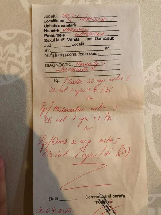 Rețeta cu calmante a femeii