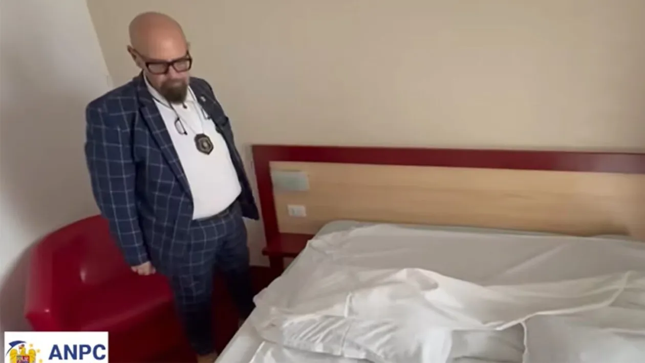 Piedone a intrat într-un hotel de 3 stele de pe litoral. Ce a găsit șeful ANPC pe pat, în cameră