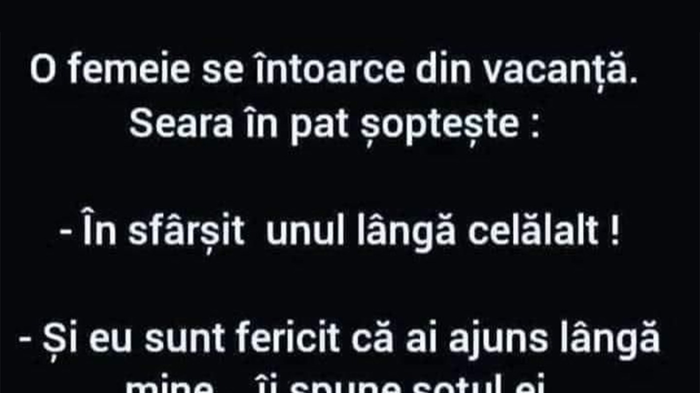BANC | "În sfârșit, unul lângă celălalt"