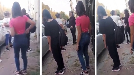 Scandal cu palme, îmbrânceli și înjurături, în fața unui liceu din Giurgiu. Motivul incredibil al agresării unei fete de 15 ani